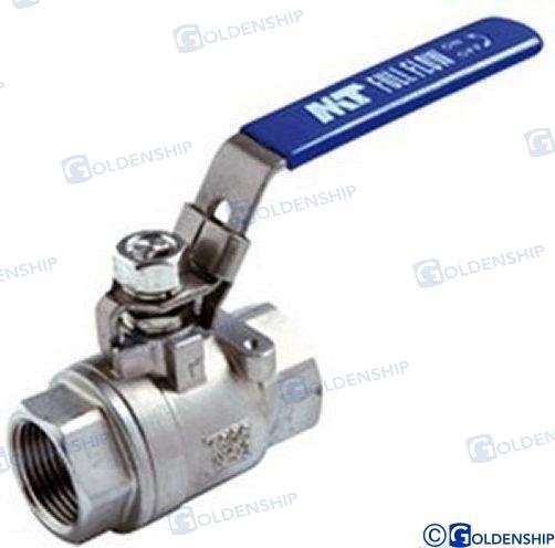 VALVULA BOLA 3/4" INOX. Goldenship GS30003