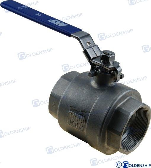 VALVULA BOLA 2 1/2" INOX Goldenship GS30008