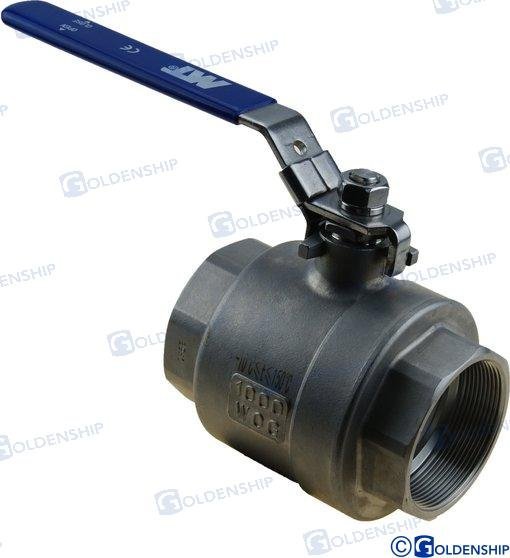 VALVULA BOLA 3" INOX Goldenship GS30009