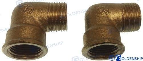 CODO 90º 3/8" (2) Goldenship GS30170