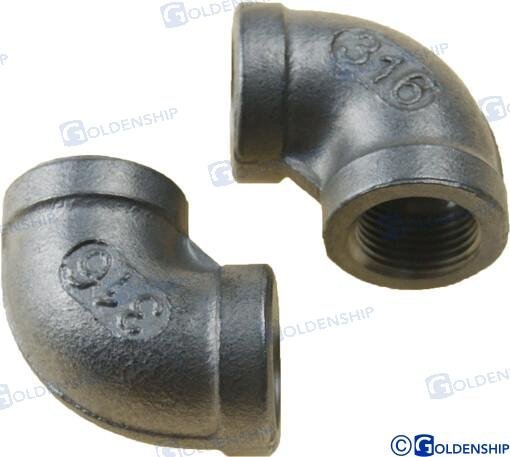CODO 90º H-H AISI316 3/8" (2) Sea Origin GS30540