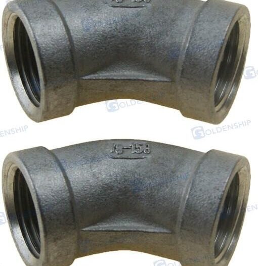 CODO 45º H-H INOX 3/8" (2) Sea Origin GS30560