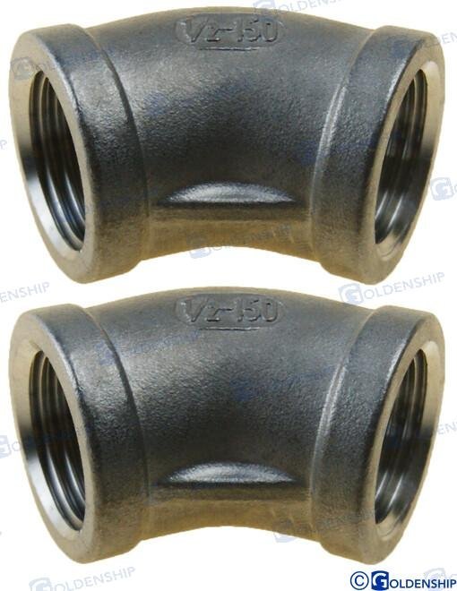 CODO 45º H-H INOX 1/2 (2) Sea Origin GS30561