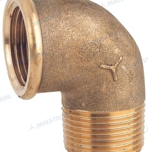 CODO LATON 90º M.H. 3/4'' EN LATON CR Maestrini GS30806