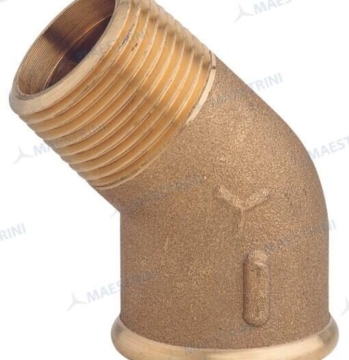 CODO LATON 45º M.H. 3/4'' EN LATON CR Maestrini GS30818