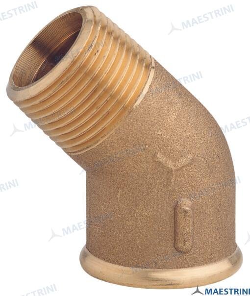 CODO LATON 45º M.H. 1''1/4 EN LATON CR Maestrini GS30820