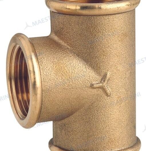 RACOR TEE 1/2'' H.H.H. EN LATON CR Maestrini GS30824