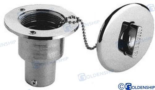 TOMA CUBIERTA "WATER" 38MM LAT.CROMADO Foresti & Suardi GS31109