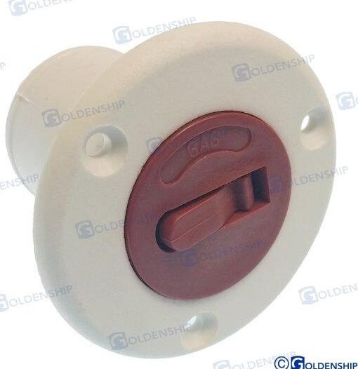 TOMA DE CUBIERTA "GAS" 50 MM BLANCO Goldenship GS31122