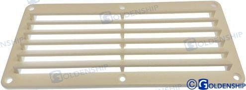 REJILLA VENT. ABS 257X123.8MM BLANC Goldenship GS31190