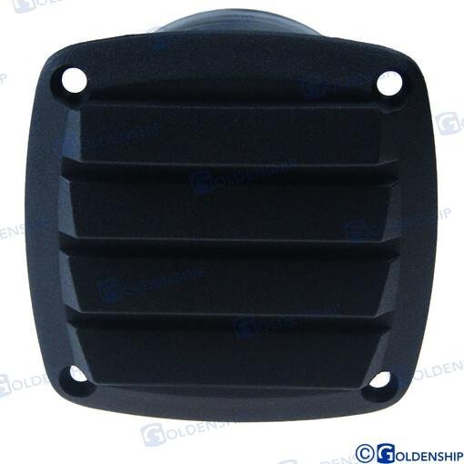 REJILLA VENT. ABS 85X85 /TUBO 3" NEGRA Goldenship GS31193