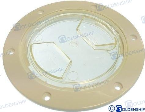 TAPA REGISTRO 102MM TRANSPARENTE Goldenship GS31295