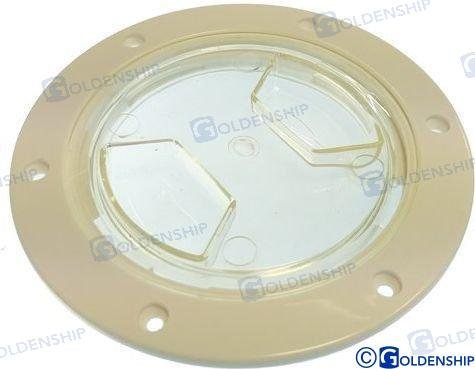 TAPA REGISTRO 152MM TRANSPARENTE Goldenship GS31297