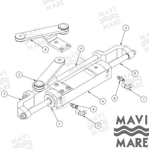 PALANCA DE UNIÓN MOTOR-CILINDRO MC300HD Mavi Mare GS41114