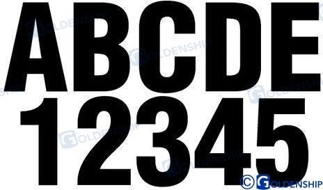 KIT NUMEROS Y LETRAS NEGRO Sea Origin GS41473
