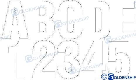 KIT NUMEROS Y LETRAS BLANCO Sea Origin GS41474