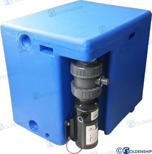 DEPOSITO AG.NEGRAS 56L C/MACERATOR 24V Goldenship GS50039
