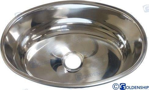FREGADERO OVAL C/DESAGÜE - EXT. 265X390 Goldenship GS50050