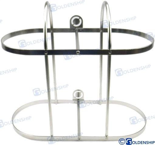 SOPORTE 2 DEFENSAS INOX 2X30 CM Goldenship GS62107