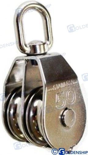 POLEA DOBLE GIRATORIA 0 8 MM Sea Origin GS71086