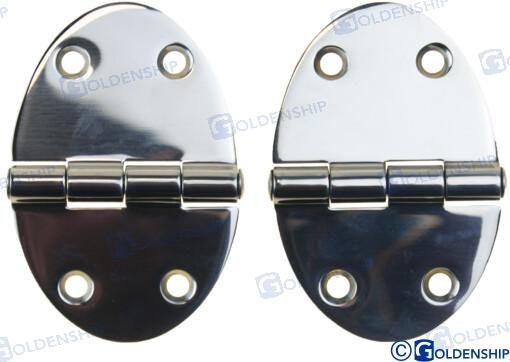 BISAGRA INOX OVAL 90X56 (PACK 2) Goldenship GS72197