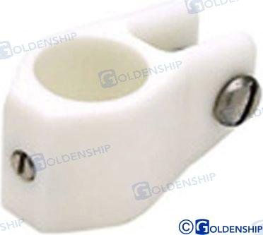 ABRAZADERA TOLDO NYLON BLANCO 19 MM (2) Goldenship GS72228