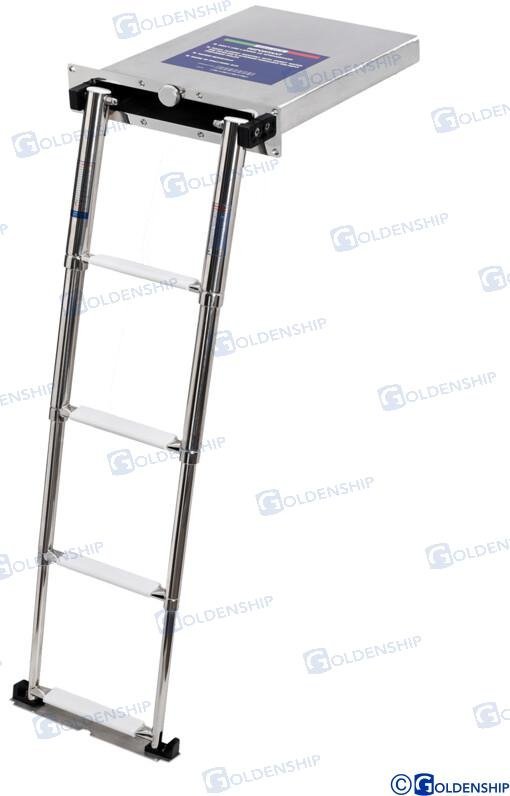 ESCALERA PLEGABLE 4 PELDAÑOS 390*88*1127 Douglas Marine GS73043