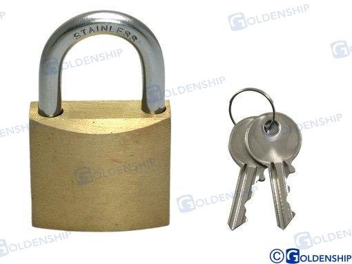 CANDADO INOX. 30MM Goldenship GS76039