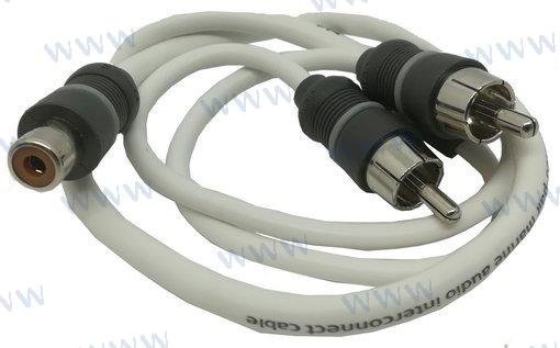 CABLE JLAUDIO "Y" ADAPTADOR 1 HEMBRA A 2 JL Audio JLM-XMD-WHTAICY-1F2M