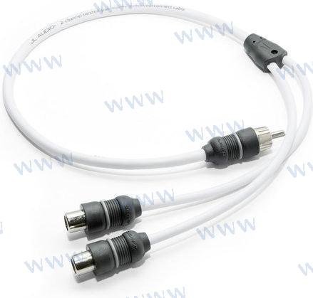 CABLE "Y" ADAPTADOR 1 MACHO A 2 HEMBRA JL Audio JLM-XMD-WHTAICY-1M2F