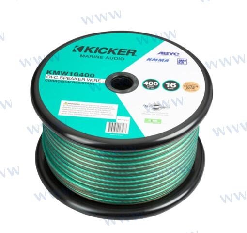 CABLE ALTAVOZ MARINO 16AWG 120m Kicker KA47KMW16400
