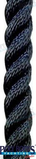 POLYESTER SUPERIOR NEGRO 22MM. (110 M) Poly Ropes POL1110042122