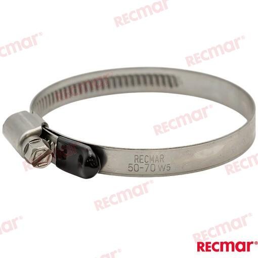 ABRAZADERA INOX 50-70 W5 (25) Recmar REC38308-316
