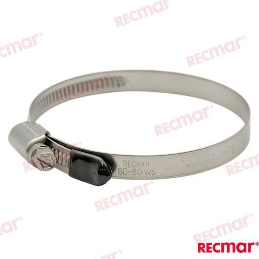 ABRAZADERA INOX 60-80 W5 (25) Recmar REC38309-316