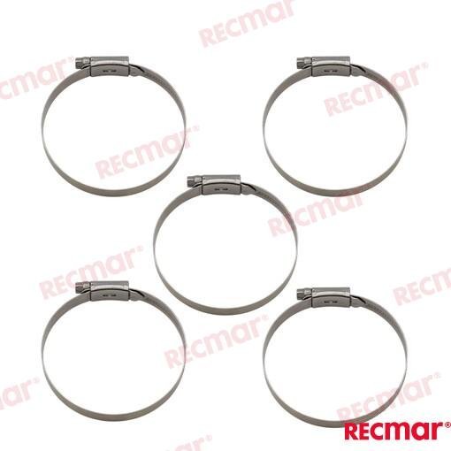 ABRAZADERA INOX SMO254 68-85 12mm (5) Recmar REC68-85SMO