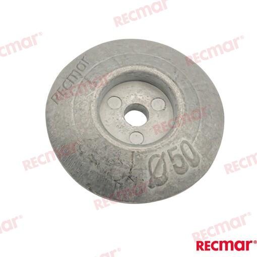 ANODO DISCO SINGLE 50mm (ZN) Recmar REC9010