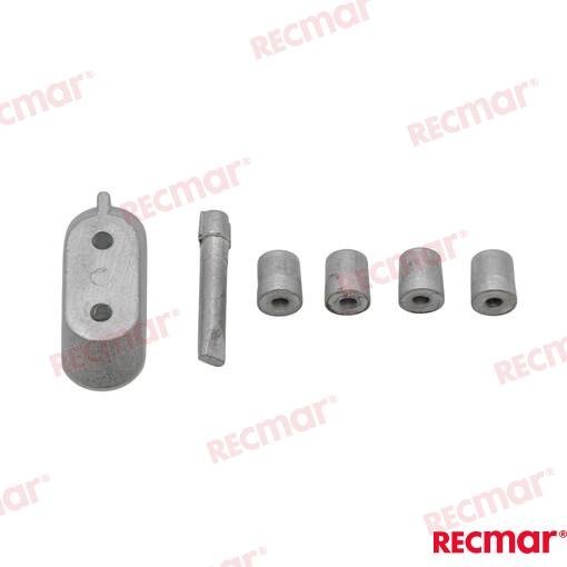 KIT ANODOS B POWERHEAD ALUMINIO Recmar REC90798-1M712AL