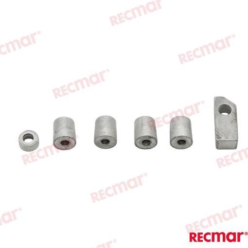 KIT ANODOS B POWERHEAD ALUMINIO Recmar REC90798-1M715AL