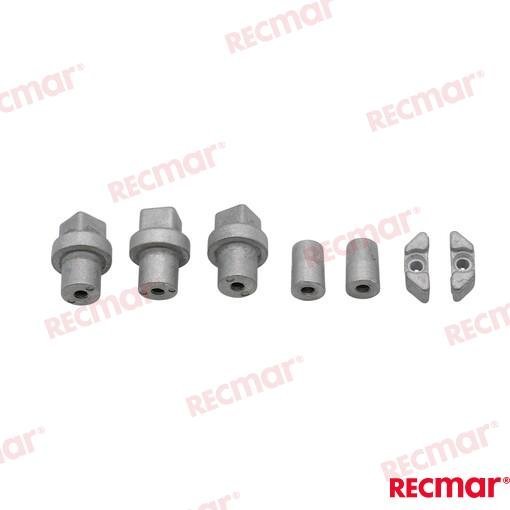 KIT ANODOS B POWERHEAD ALUMINIO Recmar REC90798-1M718AL