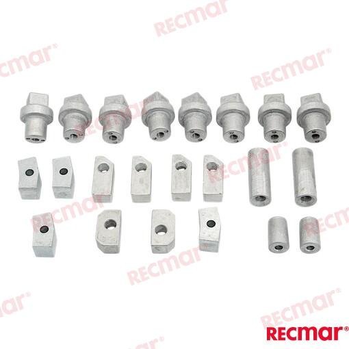 KIT ANODOS B POWERHEAD ALUMINIO Recmar REC90798-1M720AL