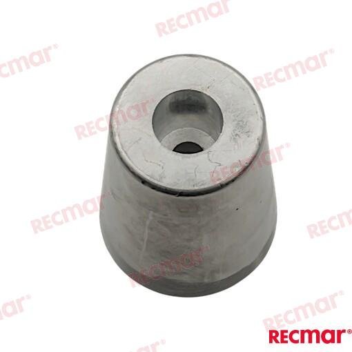 ANODO RADICE HEX. EJE 45mm (AL) Recmar REC9312AL