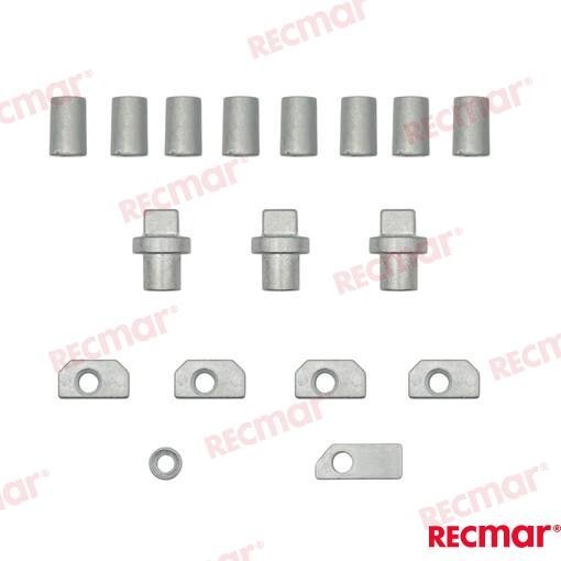 KIT ANODOS B POWERHEAD ALUMINIO Recmar RECKIT60500ANB0AL