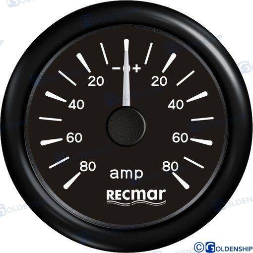 AMPERIMETRO ±80A NEGRO Recmar RECKY06200