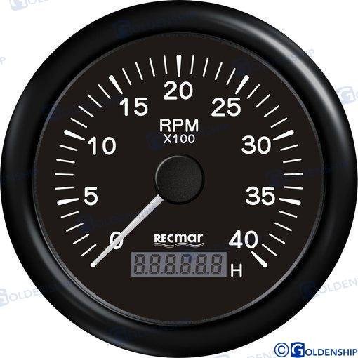 CUENTAVUELTAS 1.0/10.0 - 0/4000 RPM NEGR Recmar RECKY07204