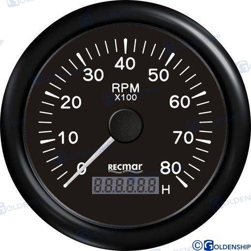 CUENTAVUELTAS 1.0/10.0 - 0/8000 RPM NEGR Recmar RECKY07206