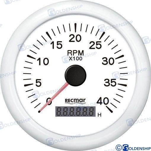 CUENTAVUELTAS 1.0/10.0 - 0/4000 RPM BLAN Recmar RECKY07306