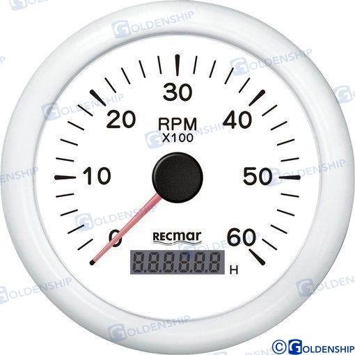 CUENTAVUELTAS 1.0/10.0 - 0/6000 RPM BLAN Recmar RECKY07307