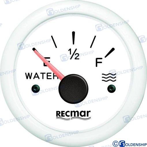 INDICADOR NIVEL AGUA EUROPEO 0-190º BLAN Recmar RECKY11300