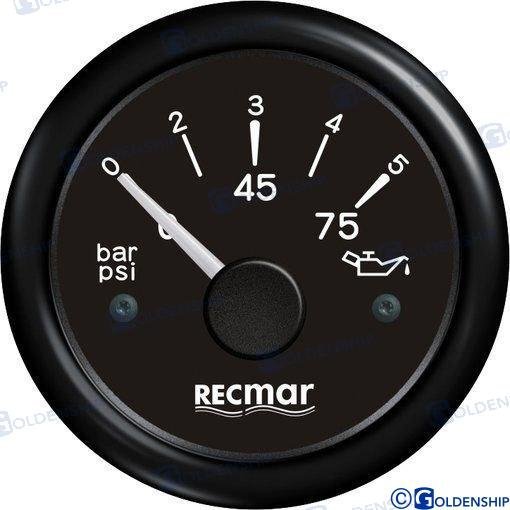 INDICADOR PRESION ACEITE 10-184º 0/5 BAR Recmar RECKY15201