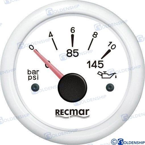 INDICADOR PRESION ACEITE 10-184º 0/10 BA Recmar RECKY15303